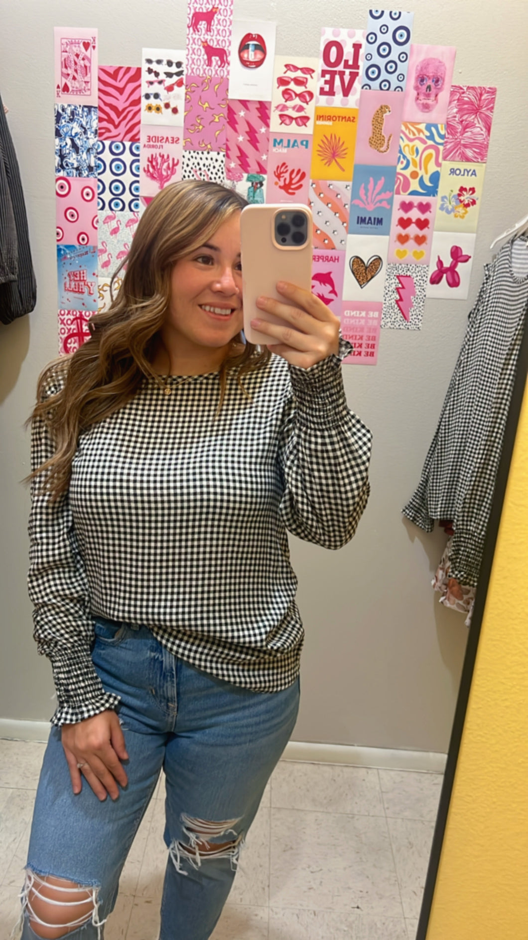 Plaid top