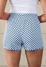 Load image into Gallery viewer, Catalina blue checkered shorts
