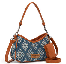 Load image into Gallery viewer, Wrangler Aztec studded denim bag
