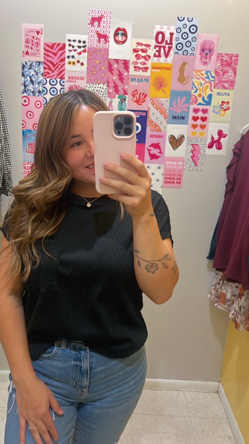 Christina top black