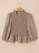 Load image into Gallery viewer, Stephanie plaid top
