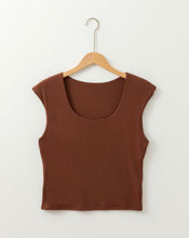 Load image into Gallery viewer, Fitted basic brown tank
