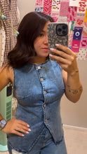 Load image into Gallery viewer, Savannah denim top

