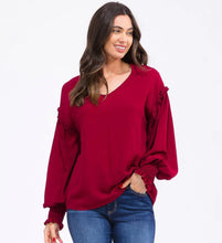 Load image into Gallery viewer, Kelly top maroon
