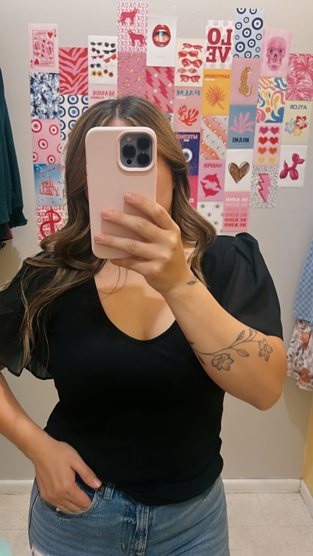Lilliana top black