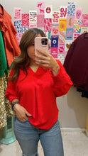 Load image into Gallery viewer, Victoria top red
