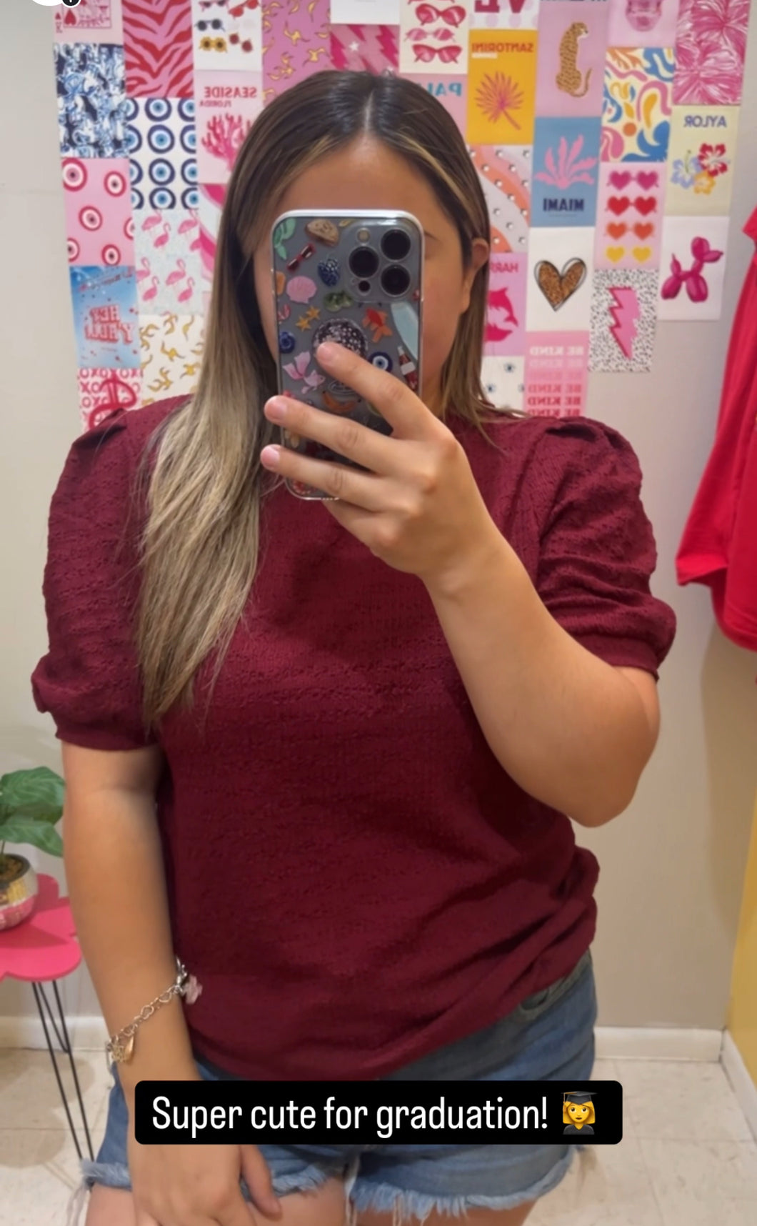 Ayla top Maroon