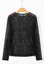 Load image into Gallery viewer, Leopard mesh top
