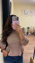 Load image into Gallery viewer, Stephanie plaid top
