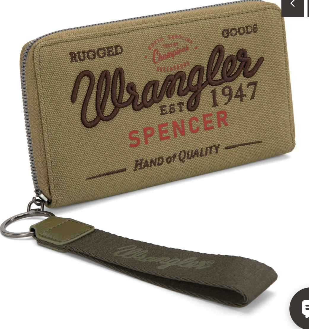 Vintage wallet green