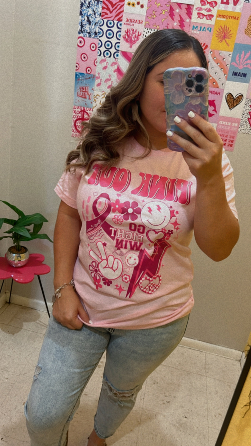 Pink out tee