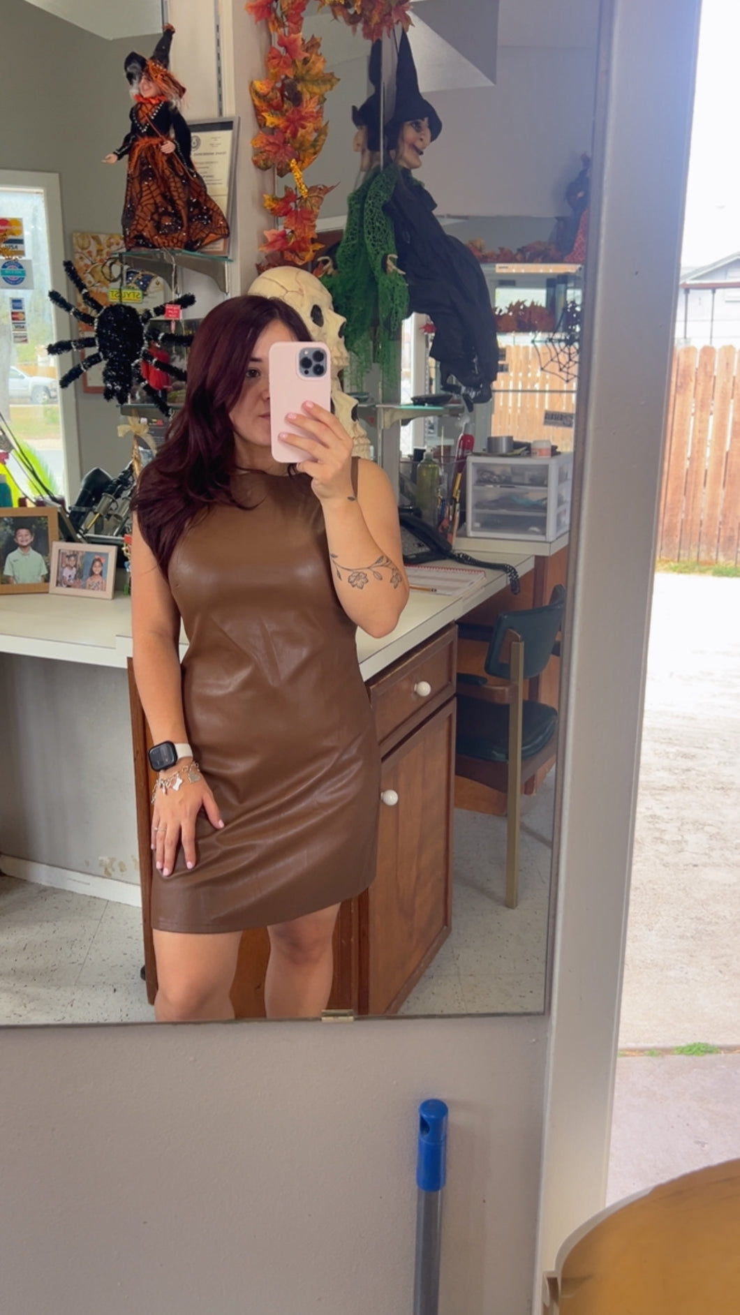 Tracey dress brown